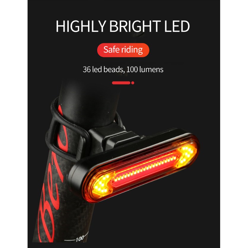 bicycle tail light with turn signals