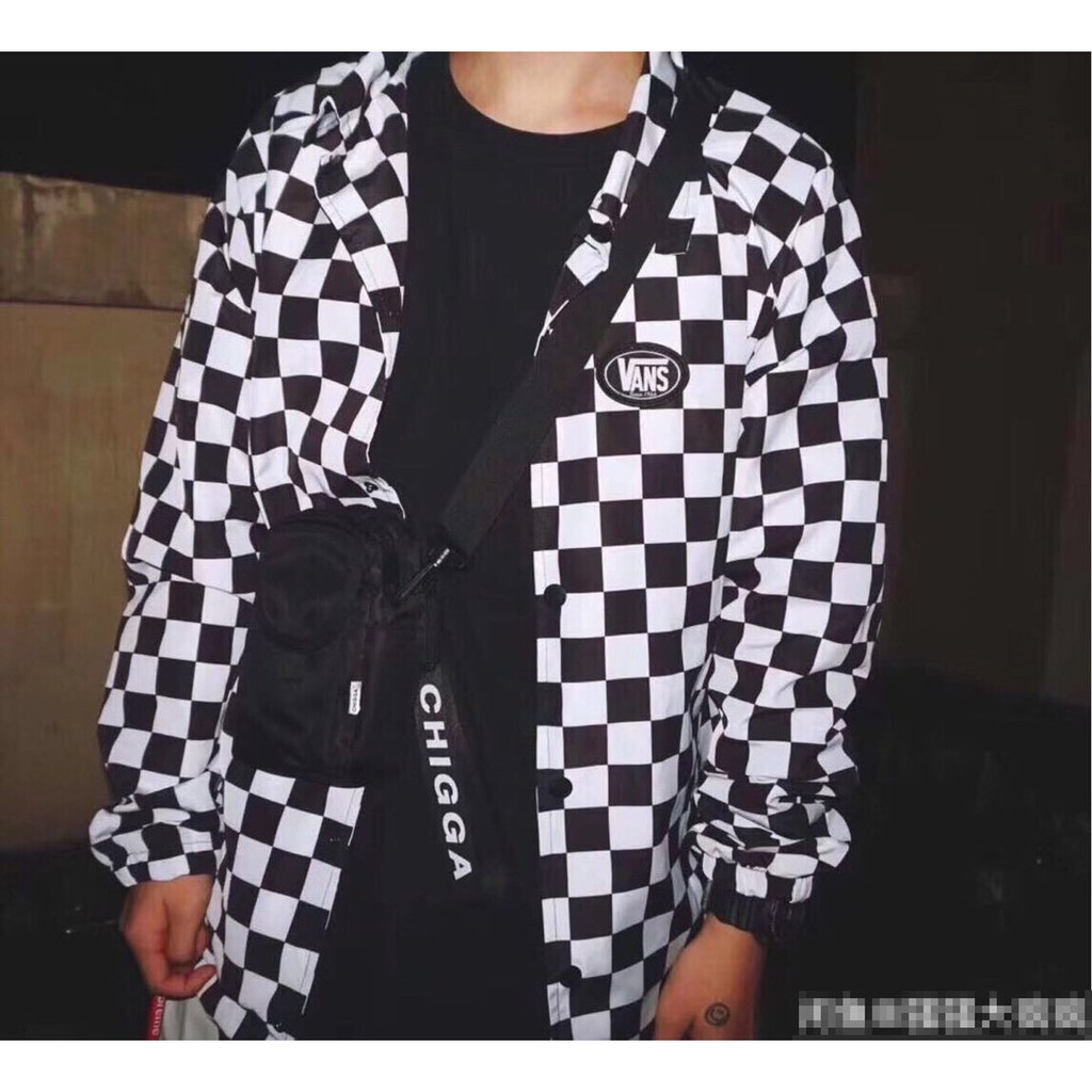 vans checkerboard windbreaker