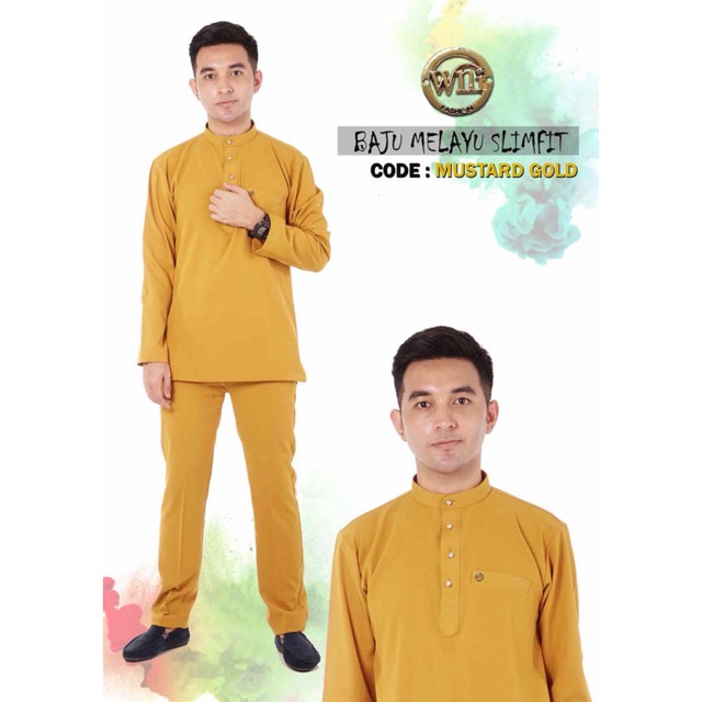 Baju Warna Gold Mustard