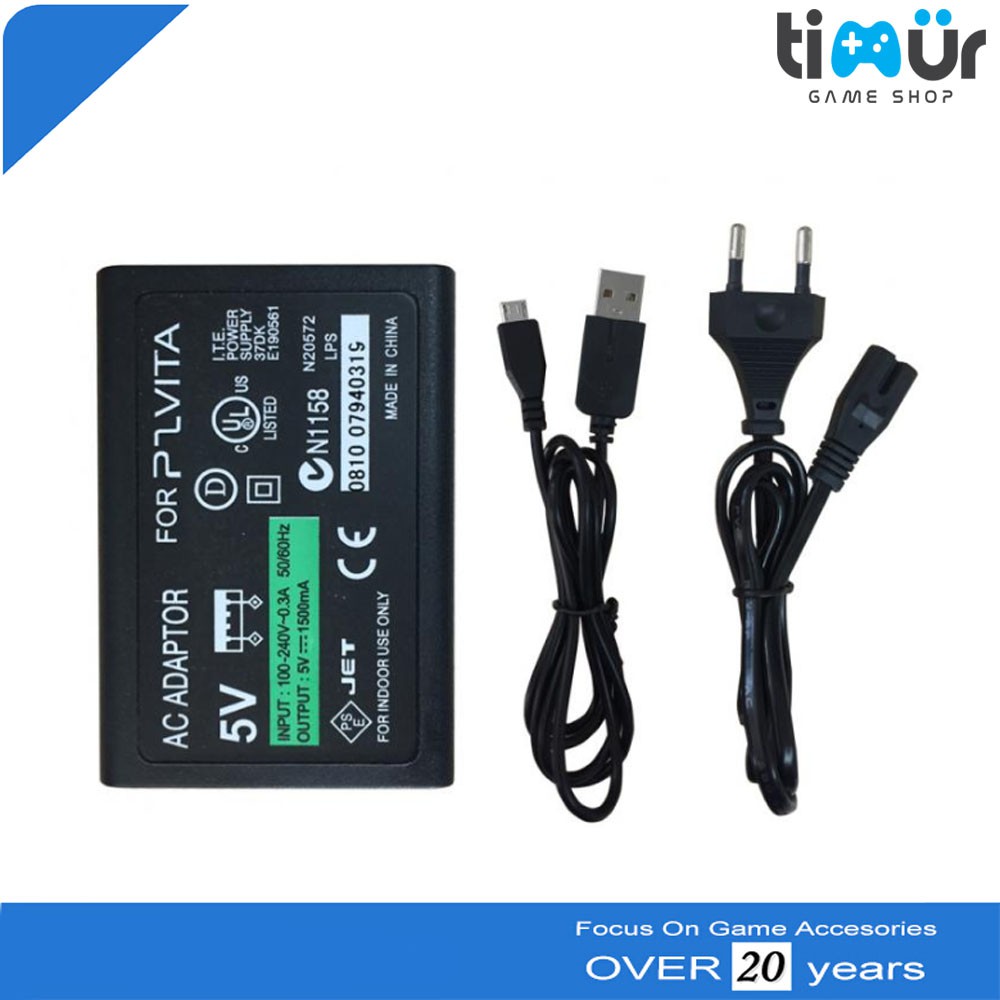 Black 5V AC Adaptor Set for PS Vita Slim 2000 Shopee Singapore