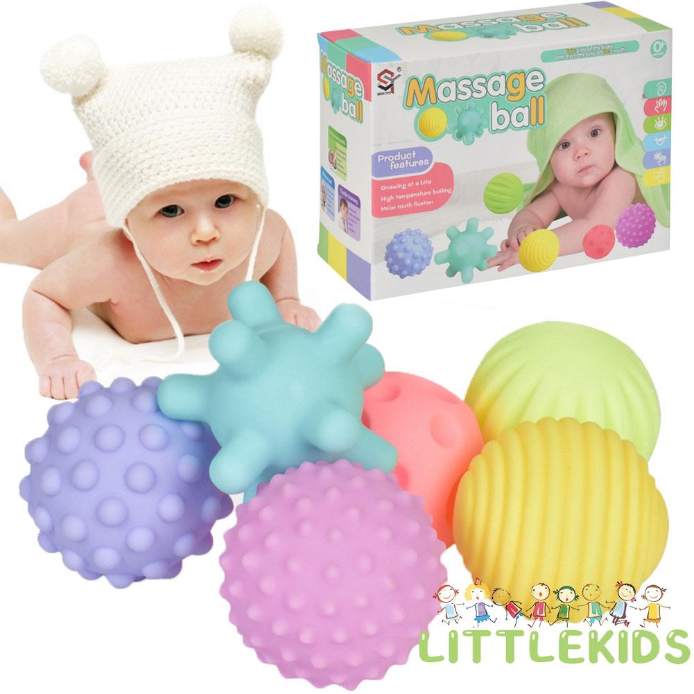 ℳay6 PCS Baby Gripping Balls Kit, Colorful Bath Shower Balls, Sounded