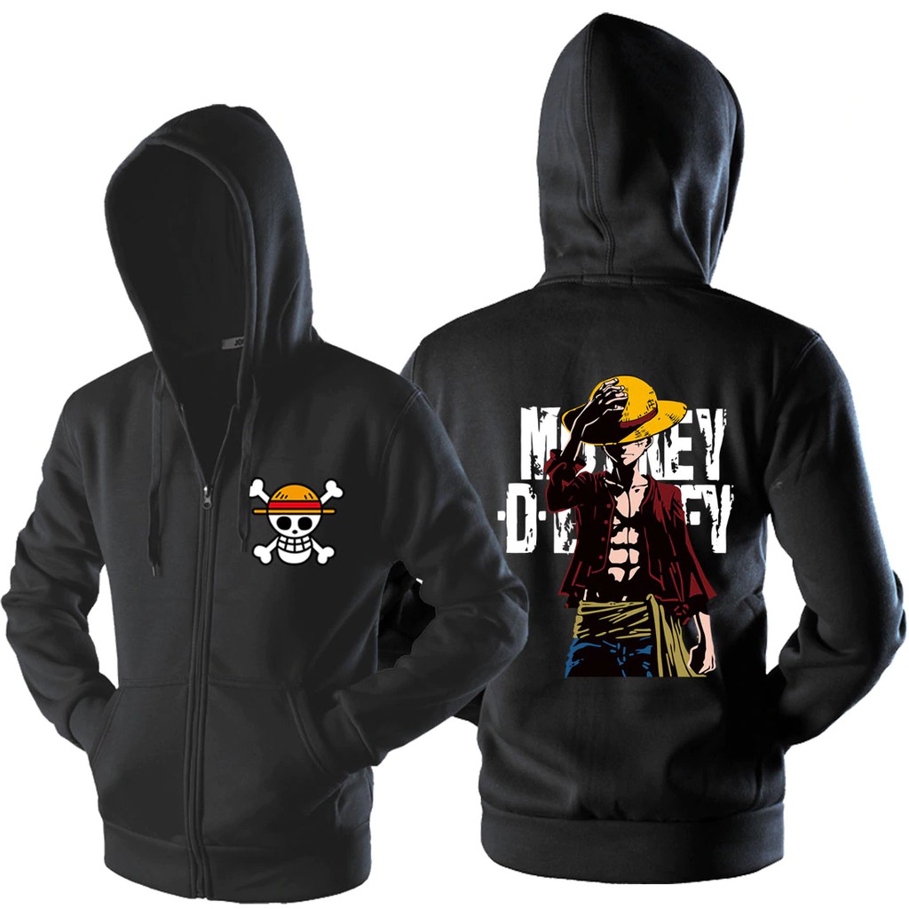 Japanese Streetwear Anime Hoodies Men Jackets Zipper One Piece Coat Luffy Hoodie Sweatshirt Male Jacket Shopee Singapore