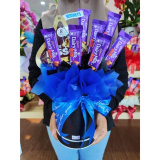 Chocolate Box Bouquet For Gift Present Happy Birthday Hadiah Hari Jadi Anniversary Ulangtahun Suprise Party Shopee Singapore