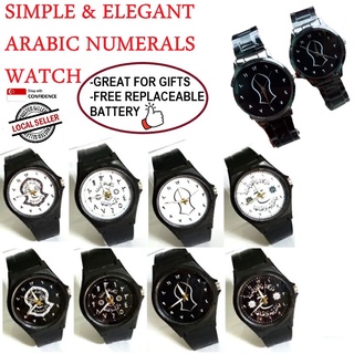 [SINGAPORE SELLER] Simple & Elegant Arabic Numerals Analog Watch / Jam Tangan Elegant Nombor Arab