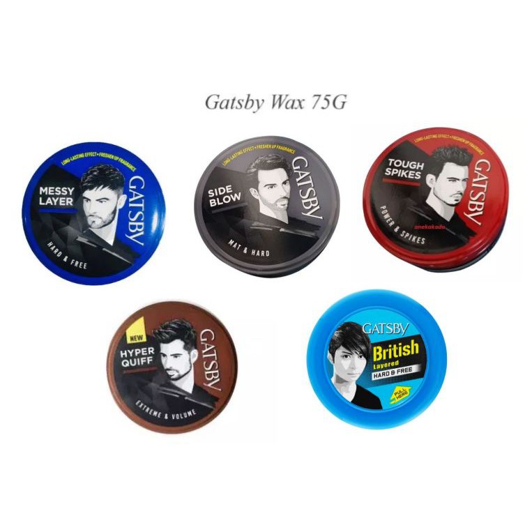 Gatsby Hair Wax 75g 5 Variations Exp22/23 Shopee Singapore