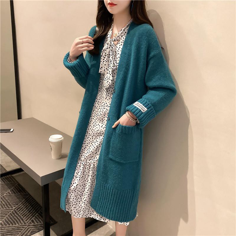 long knee length cardigan sweater