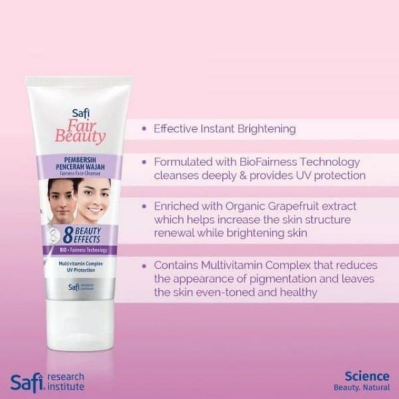 Safi Fair Beauty Facial Cleanser 50g Shopee Singapore