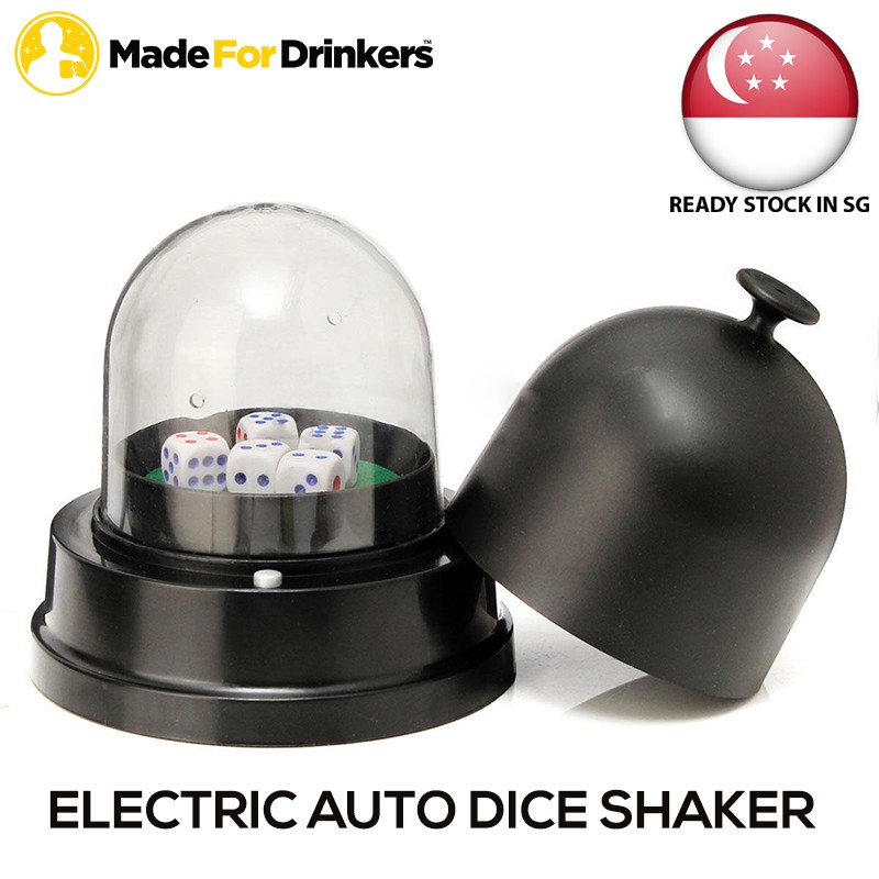 Automatic Dice Shaker / Electric Game Dice / Roller Cup w/ Dice Playing