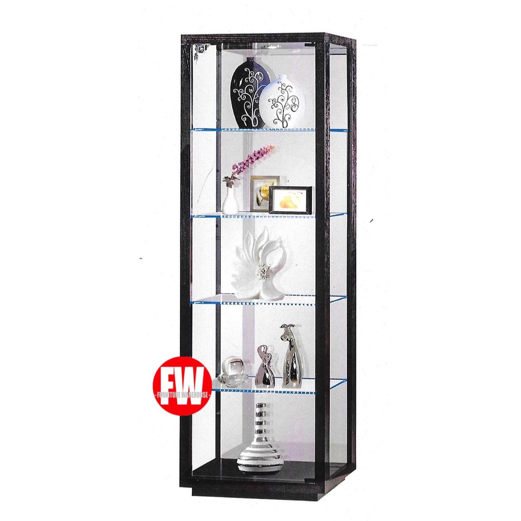 Display Cabinet And Deals Feb, Black Glass Bookcase Cabinet Singapore