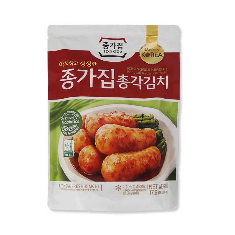 Jongga Kimchi, Ponytail Radish Kimchi 500G (Halal) [종가집 총각김치 500G] | Shopee  Singapore