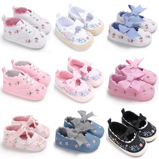 Baby Girl Shoes White Lace Floral Embroidered Soft Shoes Prewalker Walking Toddler Kids Shoes First Walker