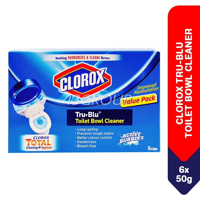 Clorox TruBlu Toilet Bowl Cleaner Tablets, 6x50g Shopee Singapore