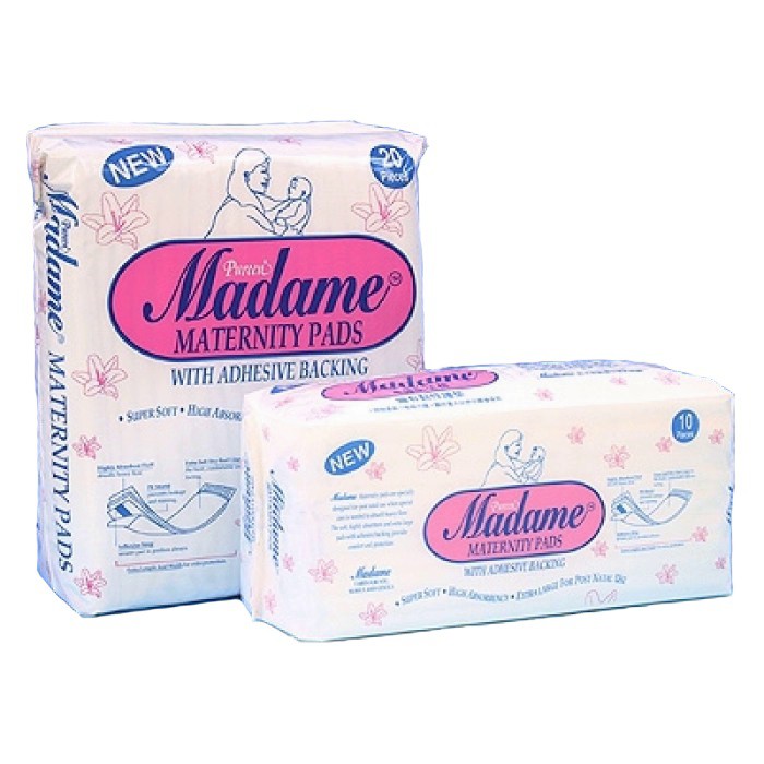 Pureen Madame Maternity Pads With Adhesive Backing 10 S 20 S Shopee Singapore