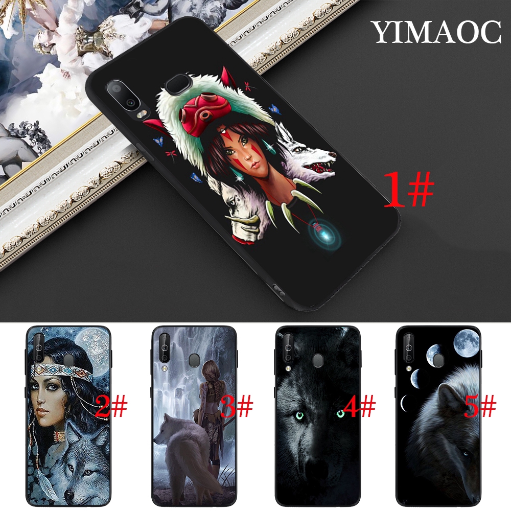Soft Case Gambar  the Wolf Princess untuk Samsung  Note  8 9 