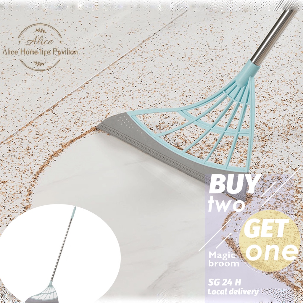 Buy 2 Get 1 Magic broom mop Cleaning Windproof Broom Sweep bathroom