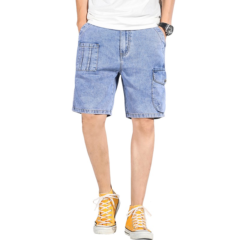 Boutique Clothing Jeans Shorts Mens Big Size 5xl 6xl 7xl Sell Well Washed Half Pant Knee Length Large Loose Bermuda Male Plus Blue Men Fashion All Match Style Shopee Singapore