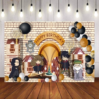 Harry Potter Backdrop For Photography Baby Shower Kids Magic Academy Background Birthday Party Decor Custom Name Photo Shopee Singapore