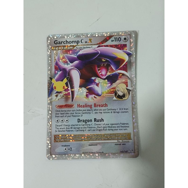 Pokemon garchomp c level x 25th anniversary celebration card | Shopee ...