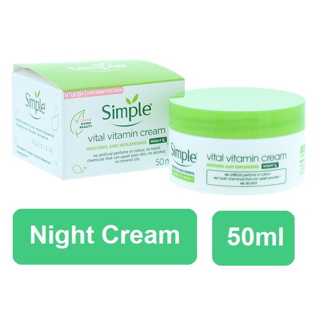 Simple Viral Vitamin Night Cream 50ml Shopee Singapore