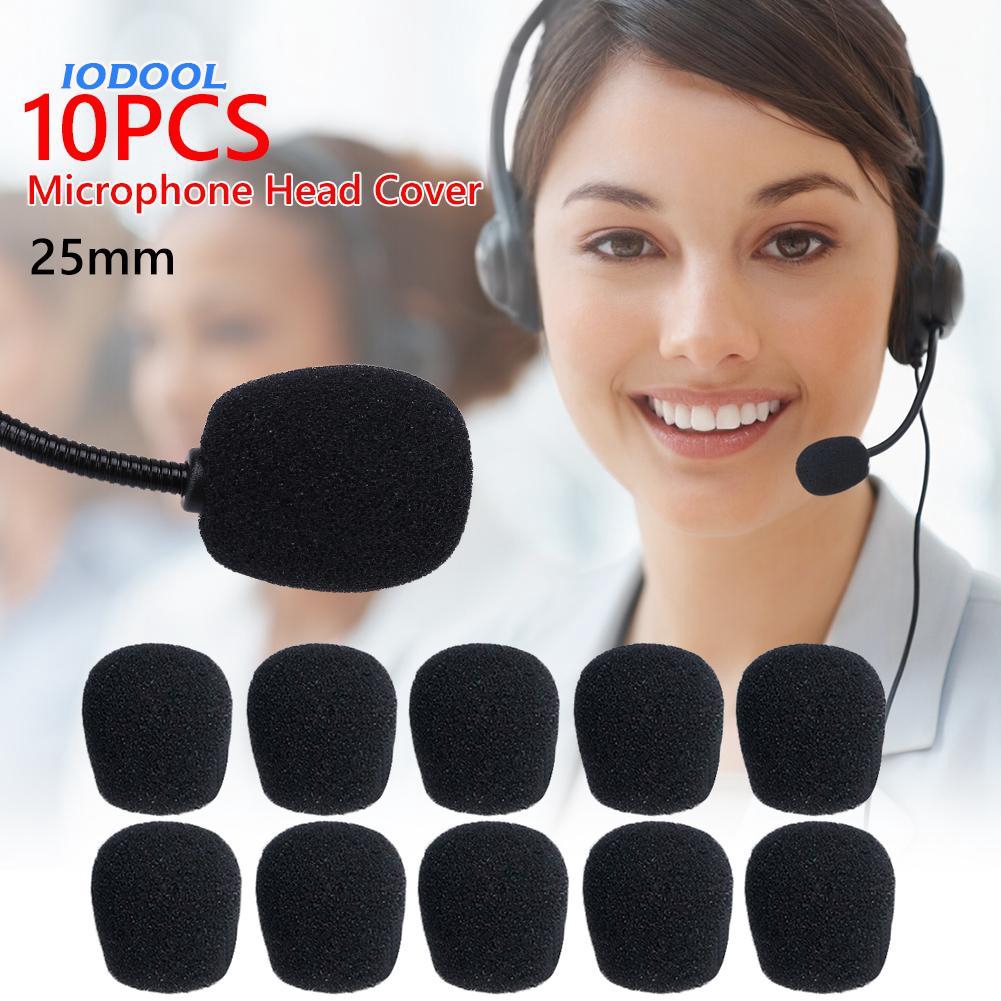 【GuaranteedReady stock】10pcs 25mm Soft Elastic Sponge Microphone Head
