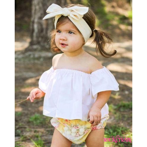 off the shoulder baby shirt