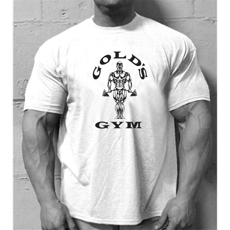 Muscleguys Clothing Fitness T Shirt Men T Shirt Golds Bodybuilding Tee Shirts Crossfit Gyms Shopee Singapore