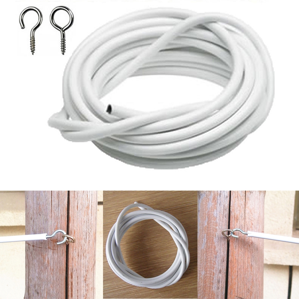 A Set Simple Strong Reliable Net Metal Pvc Curtain Wire 1 Pc 2
