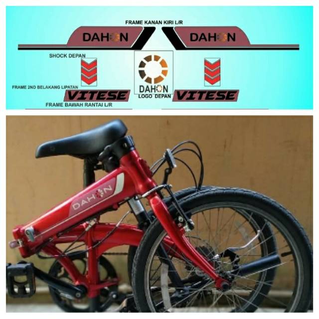  Dahon  Vitese Bike Stickers  Decal Shopee Singapore