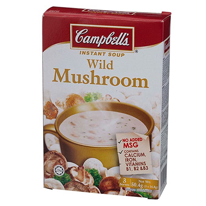 Shop Malaysia Campbell S Mushroom Instant Soup Assorted Flavors 1 Pack 3 Mini Packets Sup Shopee Singapore