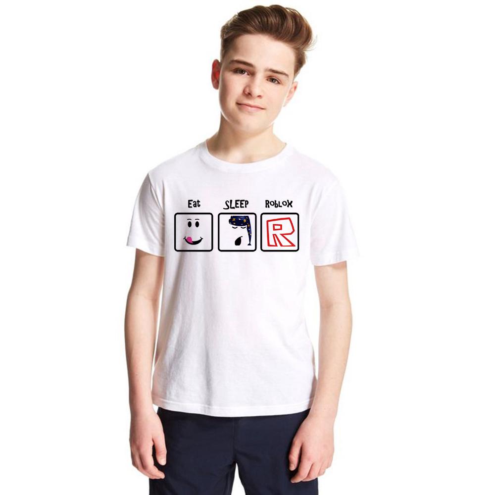 Roblox T Shirt Kids Boys Girls Game T Shirt Children Summer Catoon Clothing Tees Shopee Singapore - letter c shirt roblox