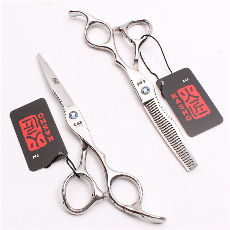 2JY6 huo jiang6Hairdressing Scissors Black Silver Color Gold Purple Blue Hair  Scissors Straight Snips Fringe Scissors Th | Shopee Singapore