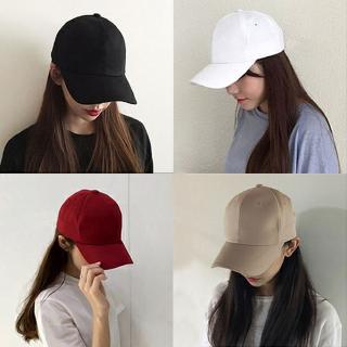 Image of Korean Version Solid Color Baseball Cap Couple Curved Eaves Cap Cover Sun Hat