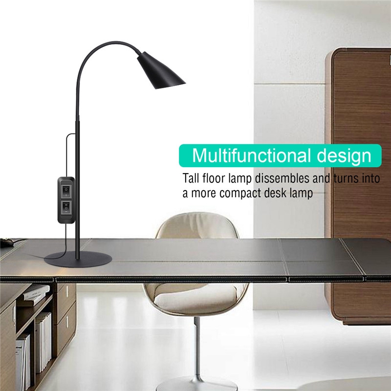 Modern Usb Led Floor Lamps Flexible Gooseneck Standing Reading Light