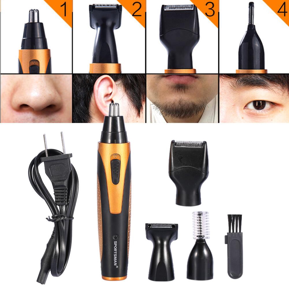 4 In 1 Men Nose Ear Temple Hair Trimmer Beard Shaver Clipper