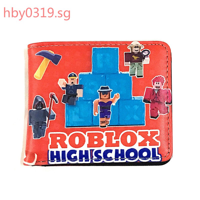 Roblox Game Cartoon Student 3d Fahsion New Mini Short Card Wallet Gifts Shopee Singapore - roblox card singapore