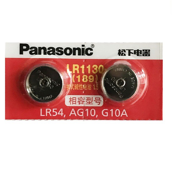 [SG Seller] Panasonic LR1130 AG10 SR1130SW 389 Alkaline Button Battery ...
