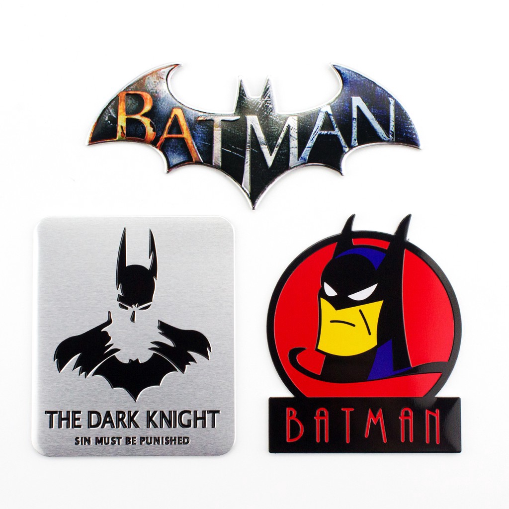 3D Metal Black Batman Dark Knight Mask Car Trunk Emblem Badge Decal Sticker