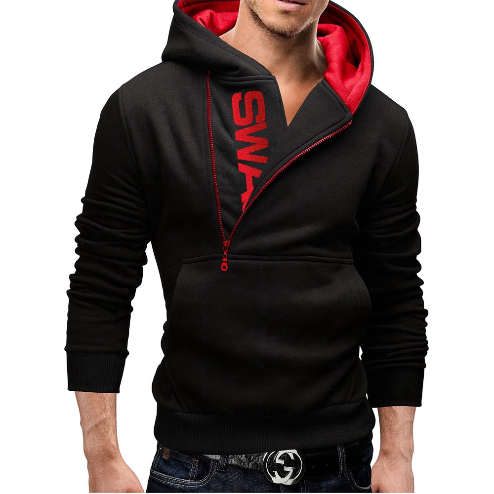 turtleneck hooded sweatshirt