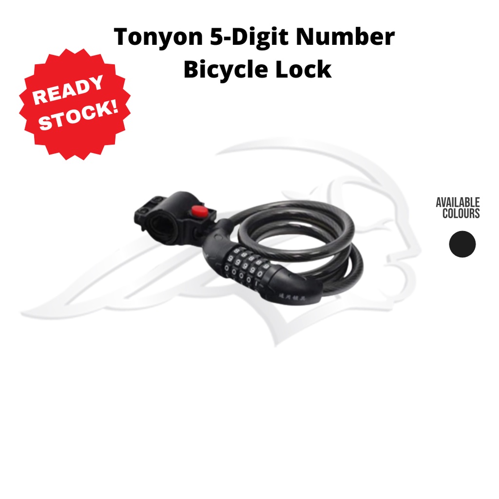 [SG READY STOCK] Bicycle Bike Ebike Ebike 5Digit Number Bicycle Lock