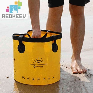 Redkeev  5L/10L/20L Portable Folding Bucket Collapsible Water Container Camping Fishing Travel Home Car Washing Storage #3