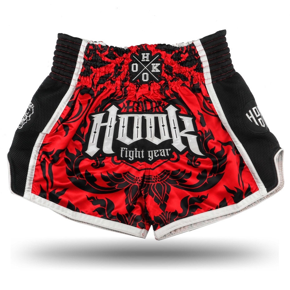 muay thai red shorts