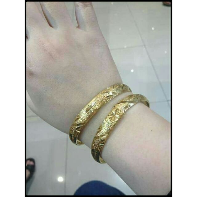 24k Gold Plated Bangle Donut Shopee Singapore