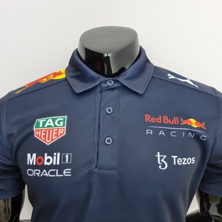 Image of thu nhỏ Red Bull Racing 2022 Team Polo Shirt Uniforms Men's Modern Fit Short Sleeve Collar Golf Polo Shirt Script Logo #2