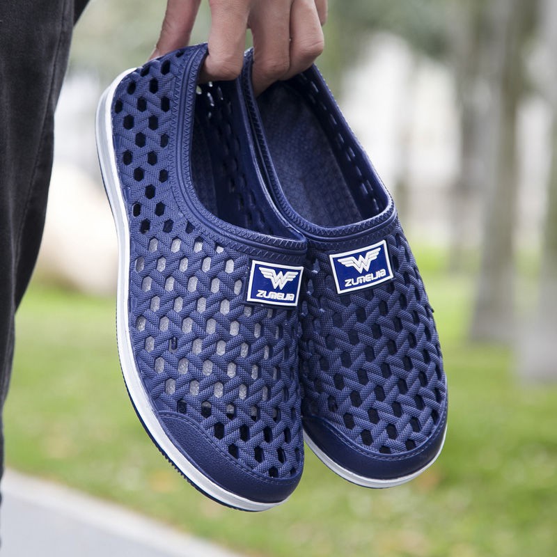 men's plastic slip on shoes