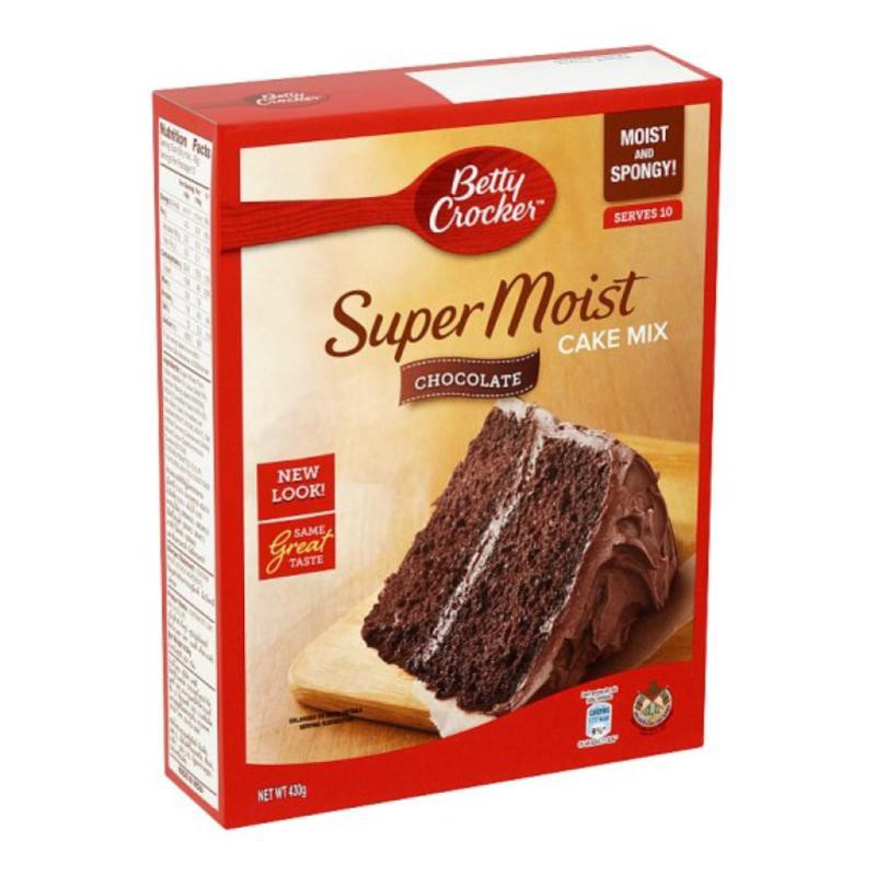 Betty Crocker Super Moist Cake Mix Chocolate 430g Shopee Singapore