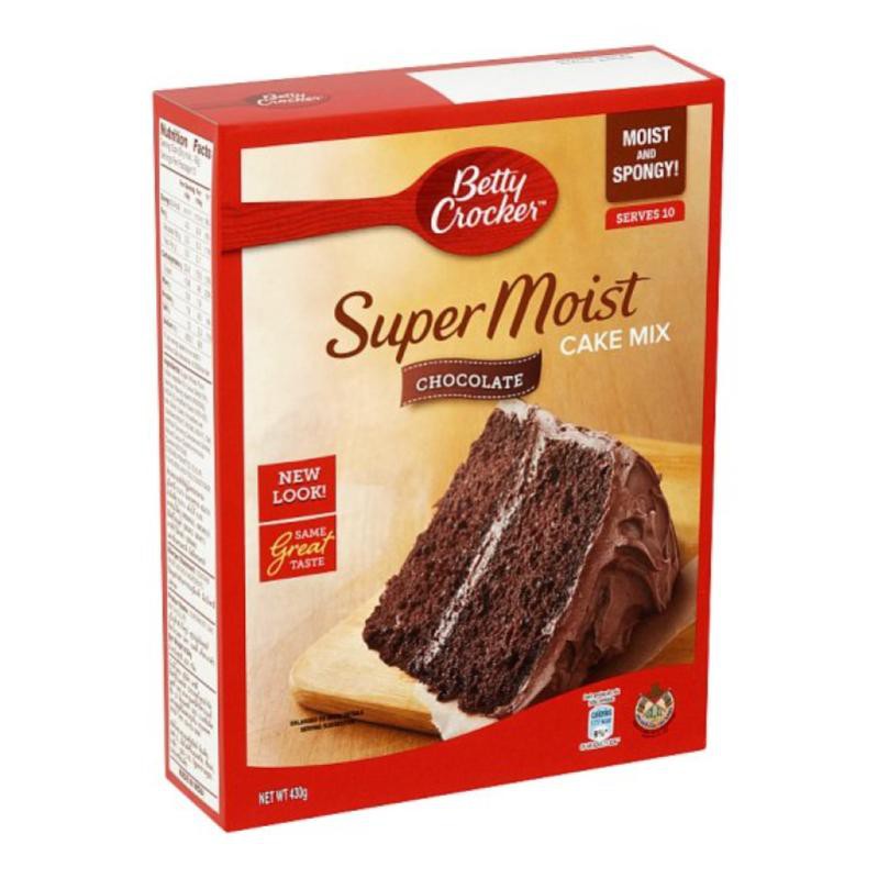 Betty Crocker Super Moist Cake Mix Chocolate 430G Shopee Singapore