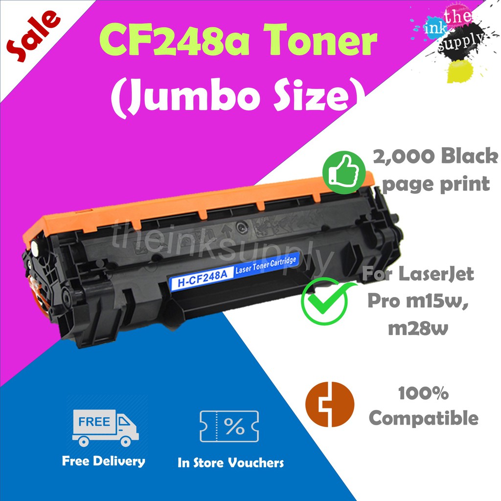 Cf248a Compatible Hp 48a Cf248a Laser Printer Toner Cartridge Hp Laserjet Pro M15w M28w Theinksupply Shopee Singapore