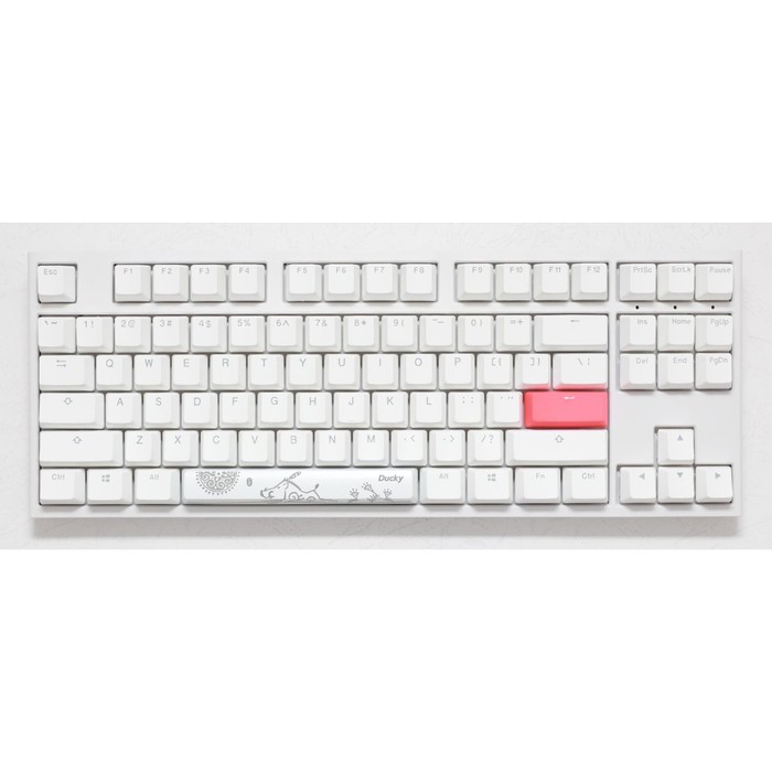 Mechanical Keyboard Ducky One 2 Rgb Led Tkl Pure White Double Shot Pbt Chocolate Shopee Singapore