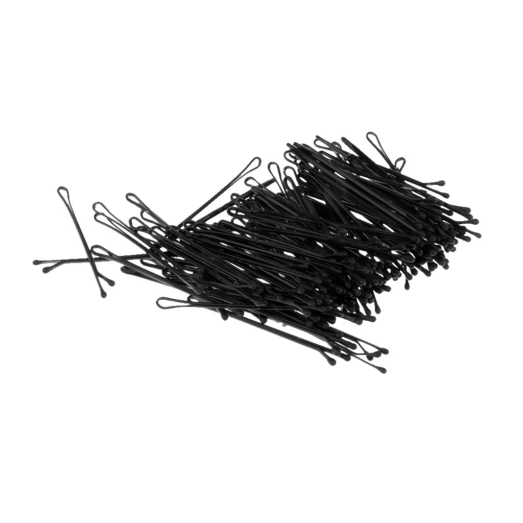 100pcs Black Plated Flat Top Hair Bobby Pins 55mm Shopee Singapore