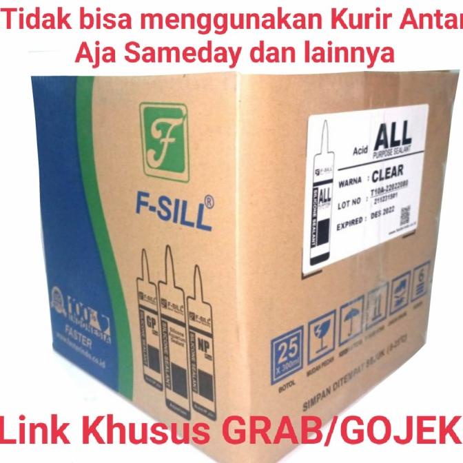 Glass Glue / Silicone Sealant FSIL AP Acetic 300ml (GRAB GOJEK